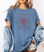 Lobster doodle t-shirt • comfort colors
