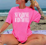 Sunshine & iced coffee • comfort colors
