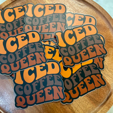 Iced Coffee Queen sticker