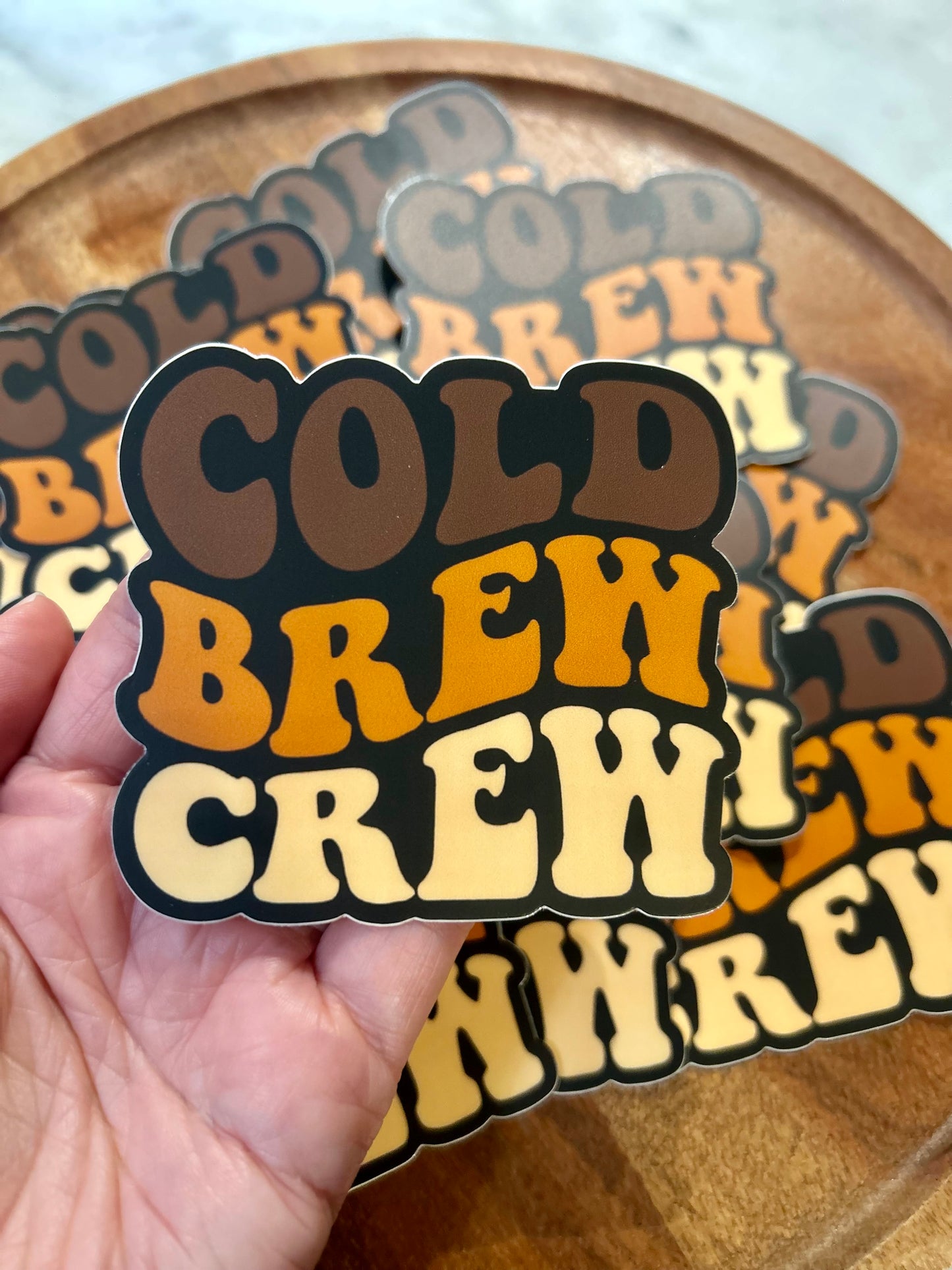 Cold Brew Crew sticker