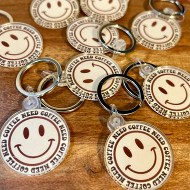 Need Coffee keychain