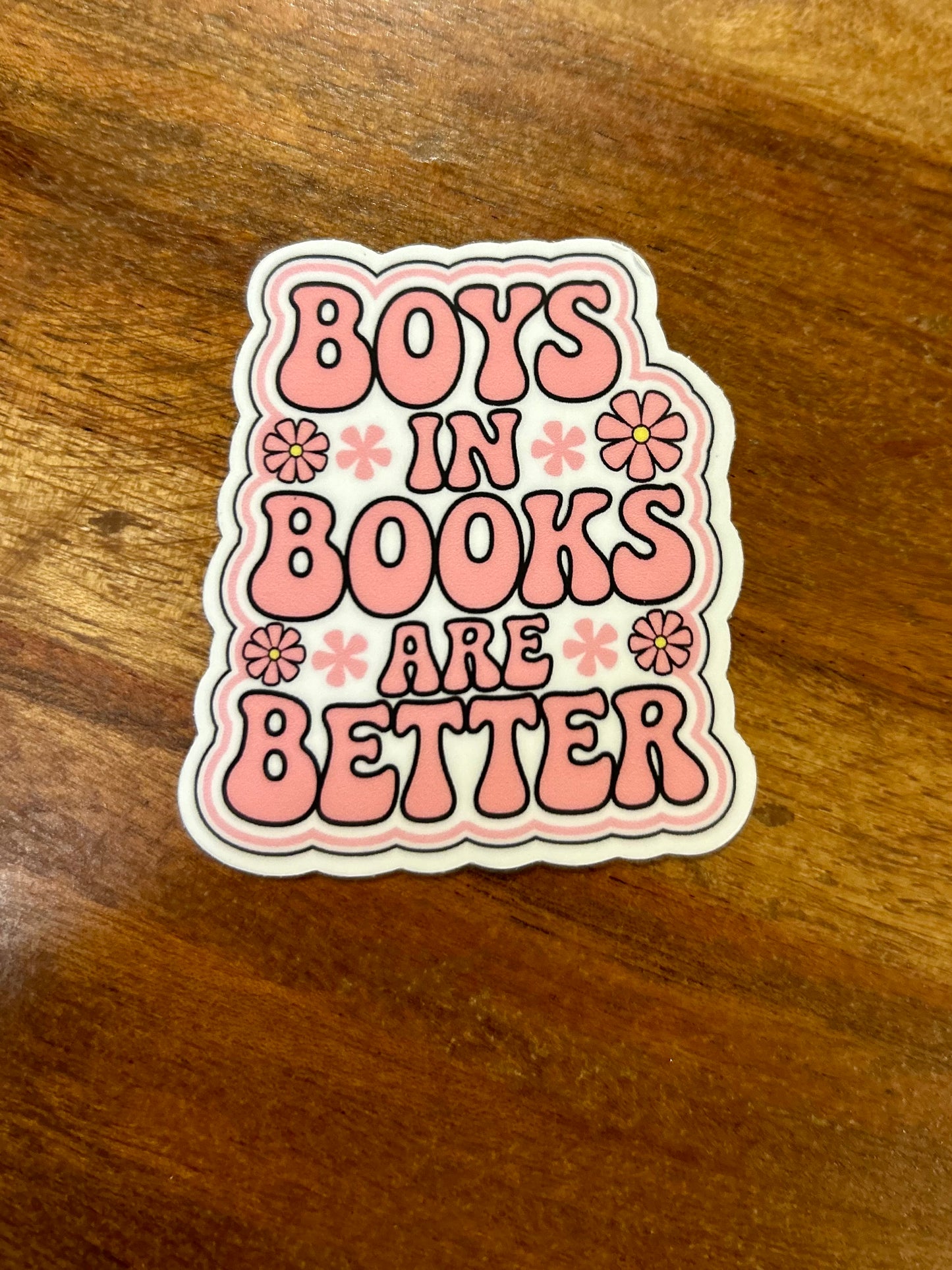 Boys in books are better sticker