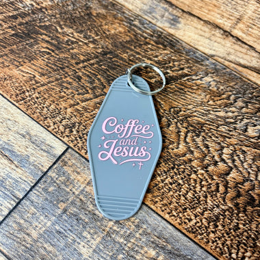 Coffee & Jesus keychain