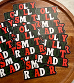 Holly Jolly Smut Reader sticker