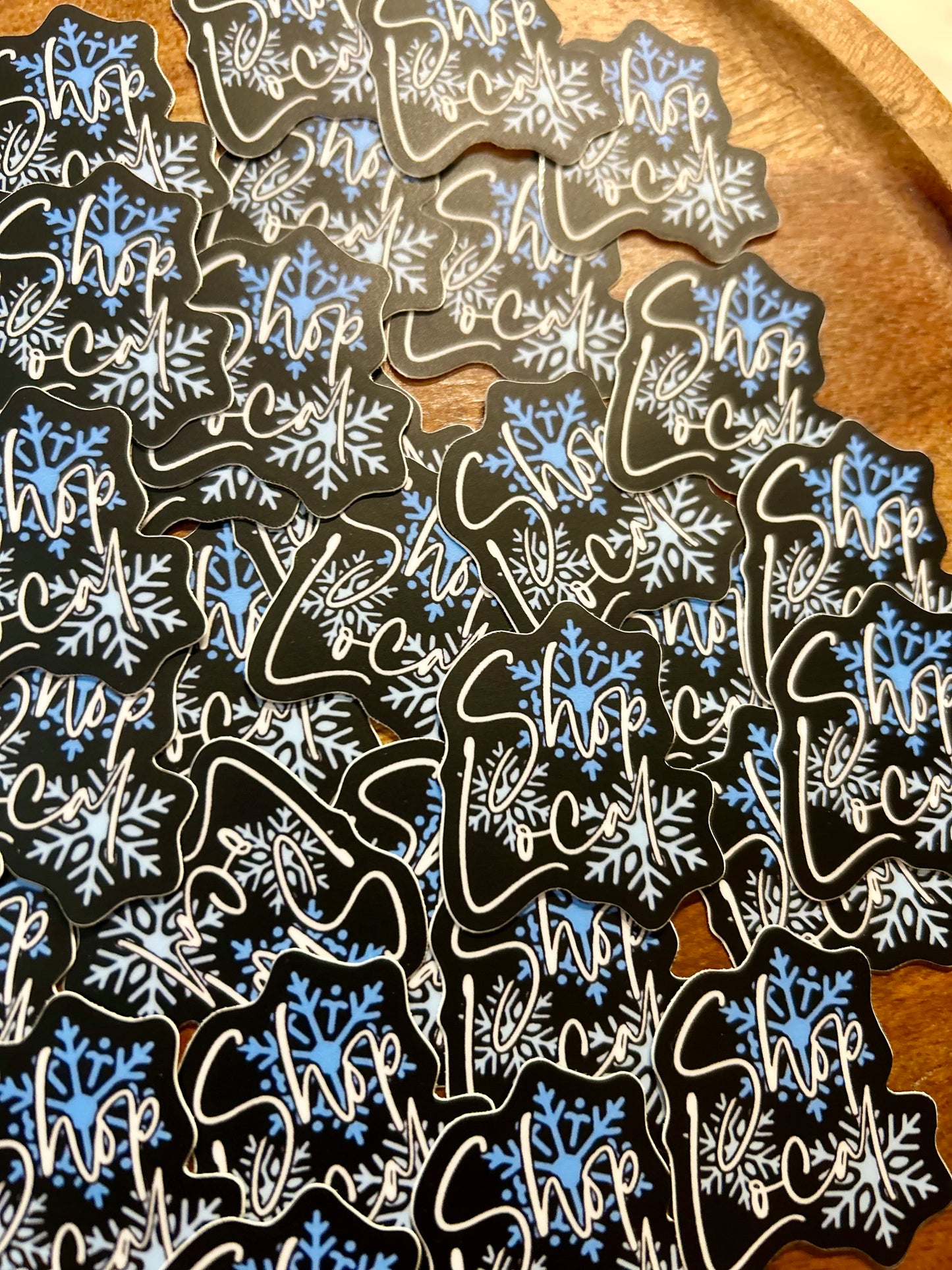 Shop Local sticker • Snowflakes