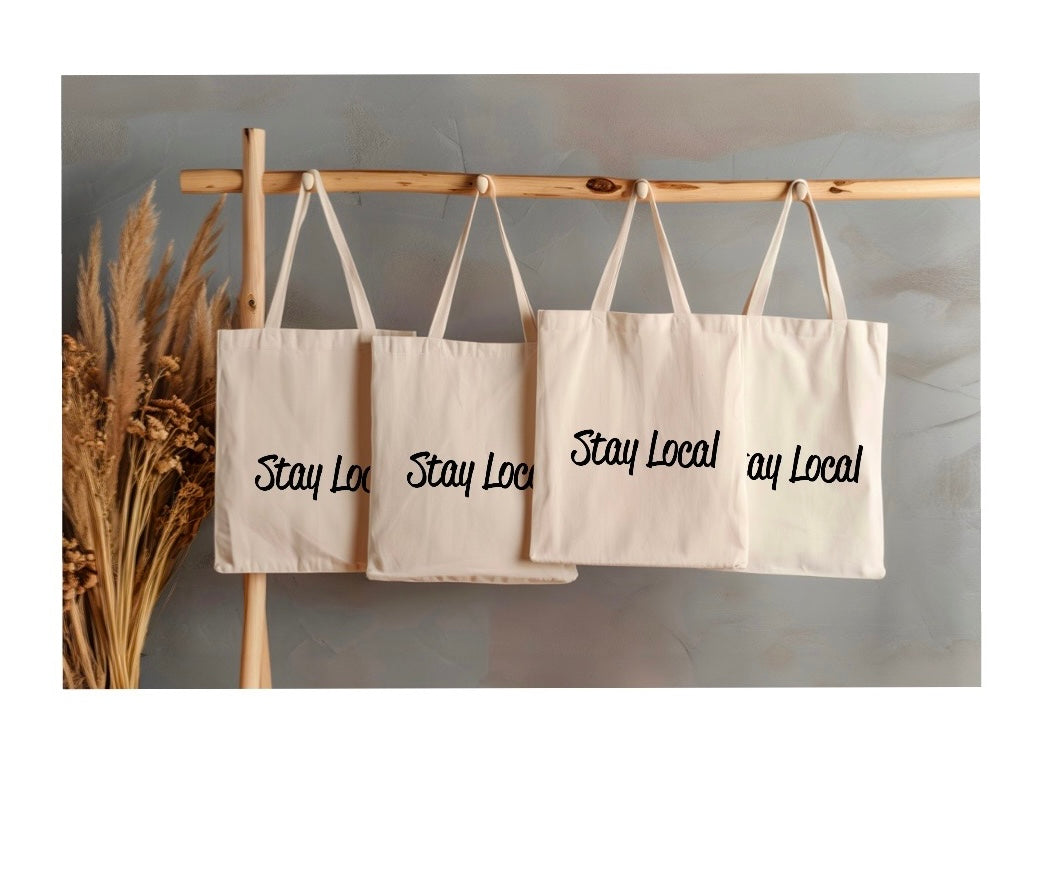 10” Stay Local - small tote bag
