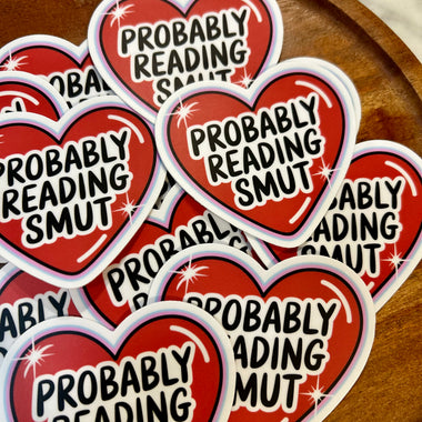 Probably reading smut sticker