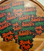 Santa’s naughty book club sticker