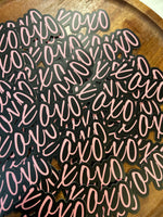 Xoxo sticker