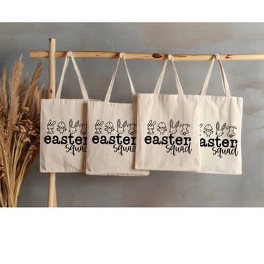 8” Easter Squad - small tote bag