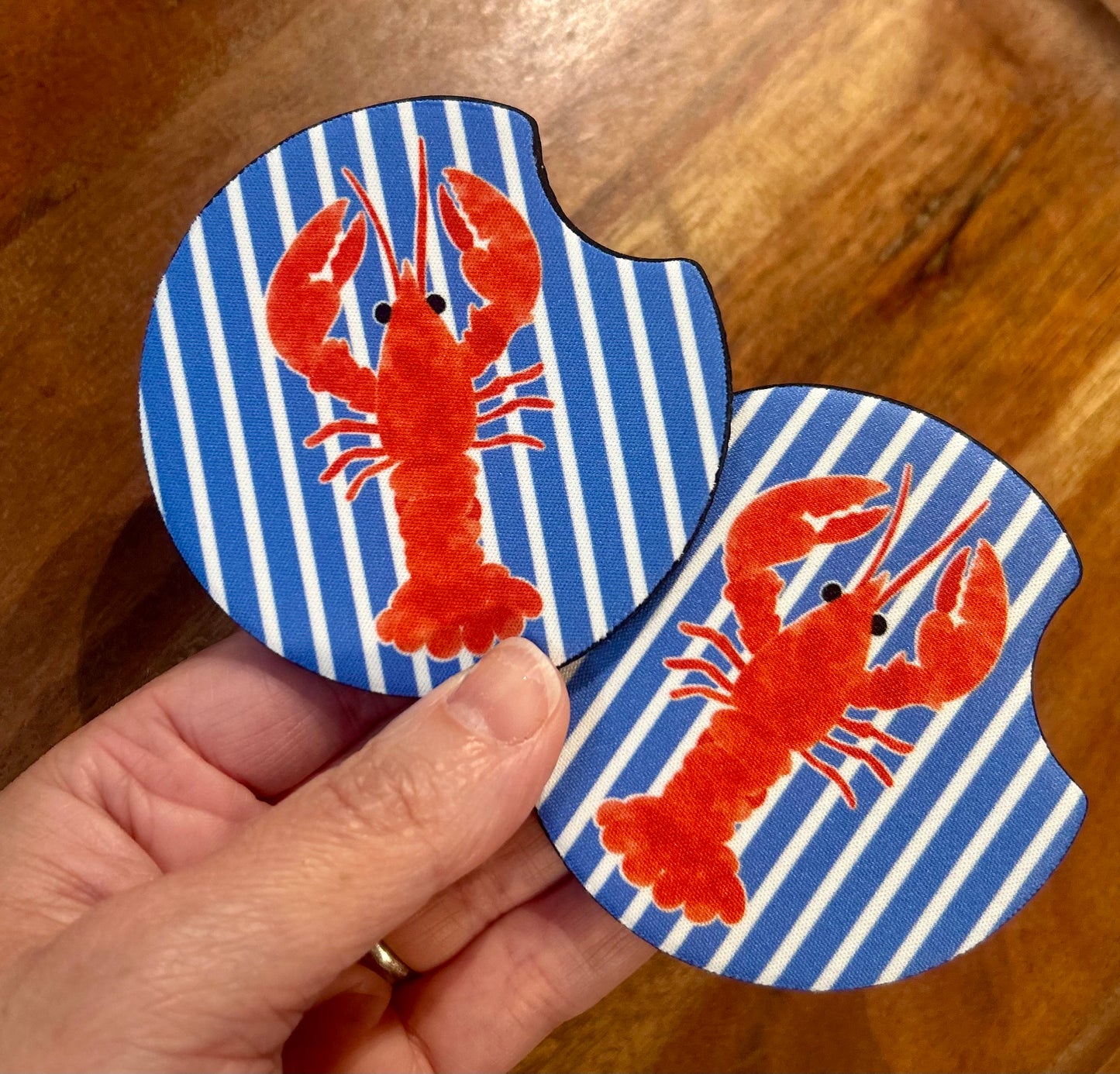 Lobster car coasters • set of 2