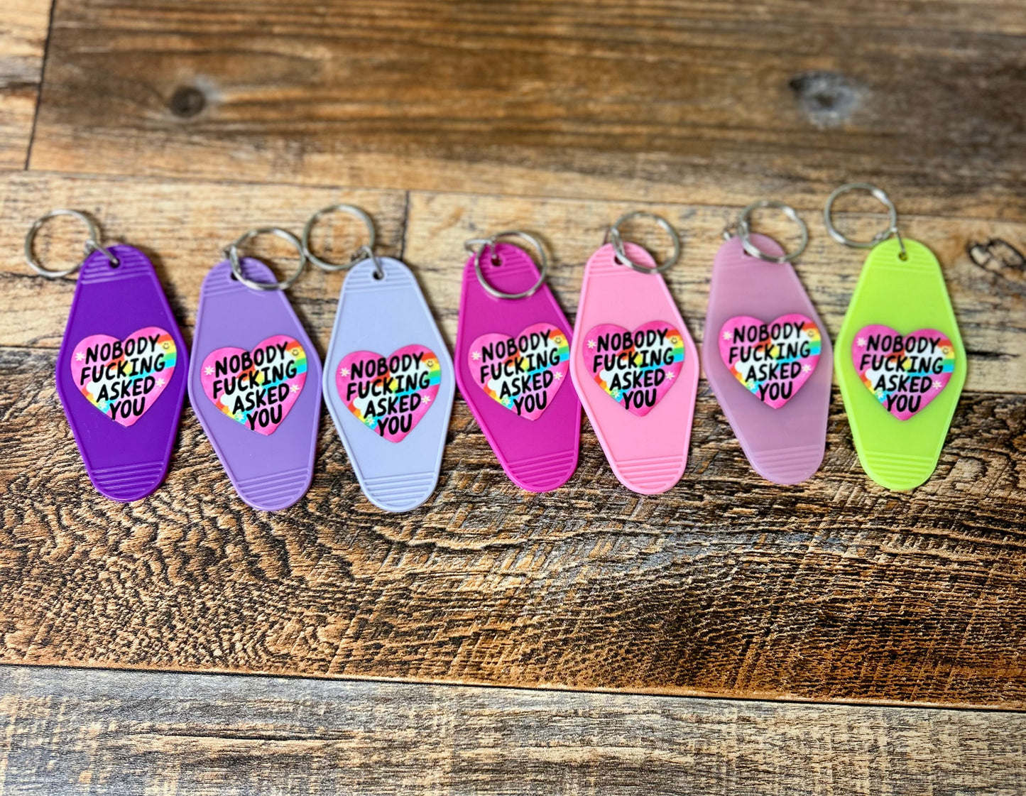 Nobody F*cking asked you keychain