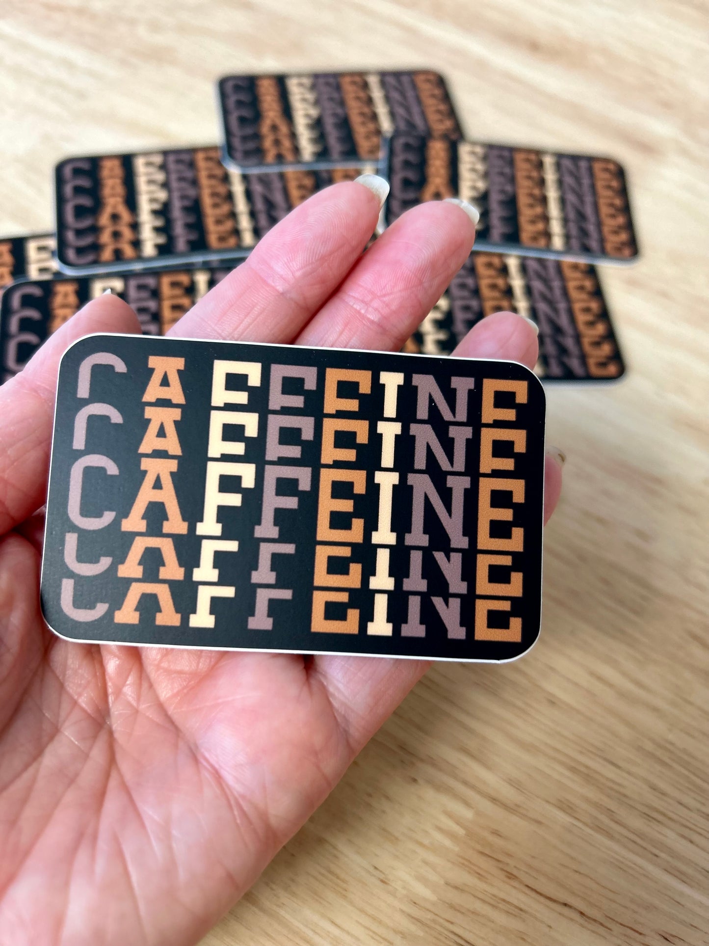 Caffeine sticker