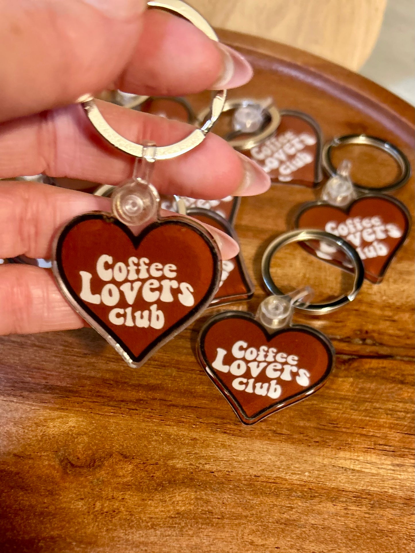 Coffee lovers club keychain • black