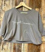 Tailgate season • cropped t-shirt