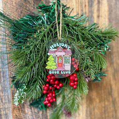 Holiday Book Club ornament