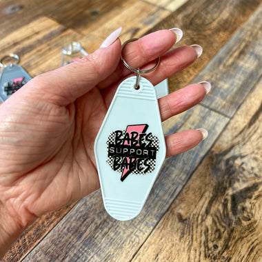 Babes support babes keychain