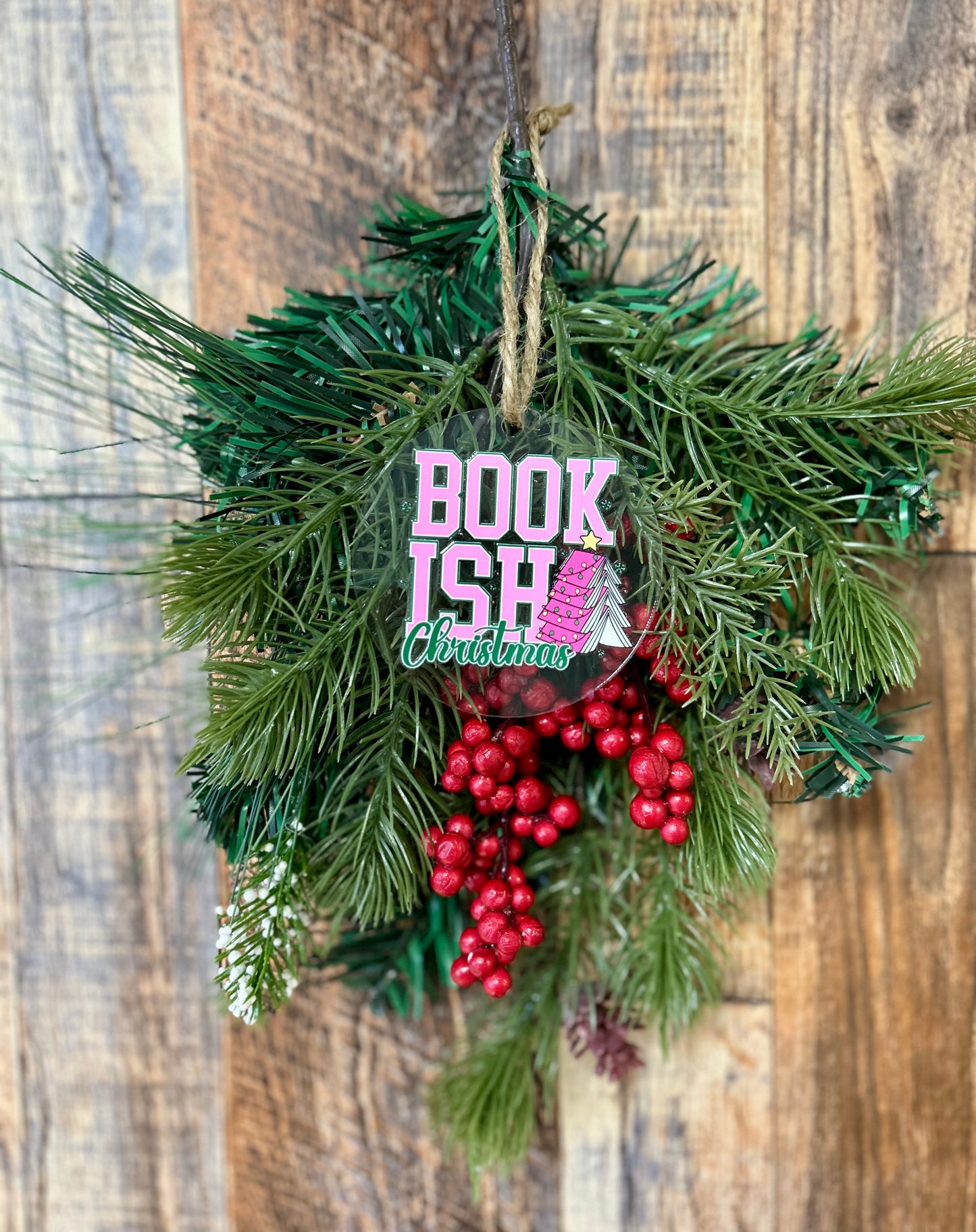 Bookish Christmas ornament