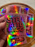 STFUATTDLAGG holographic Sticker