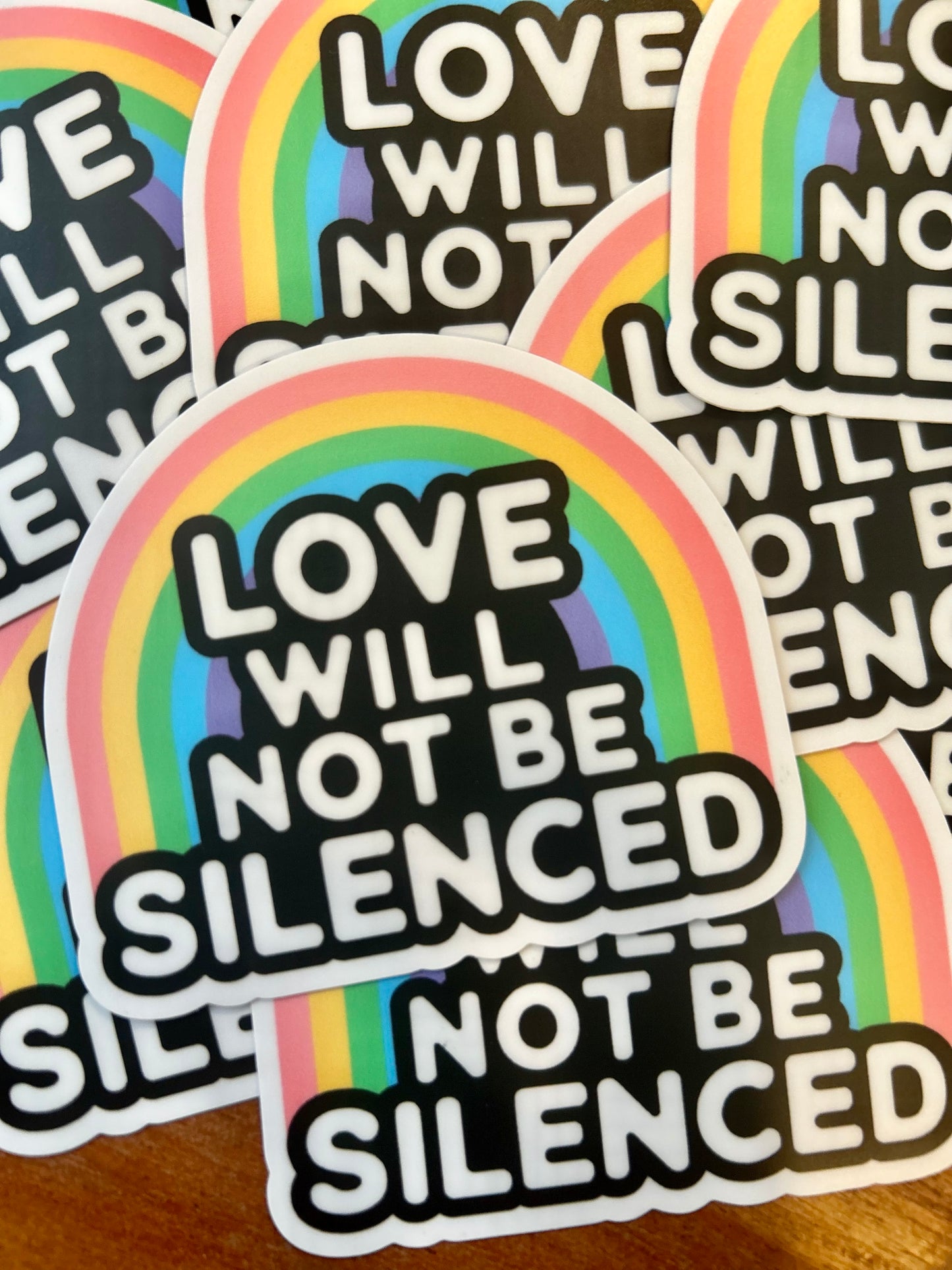 Love will not be silenced sticker