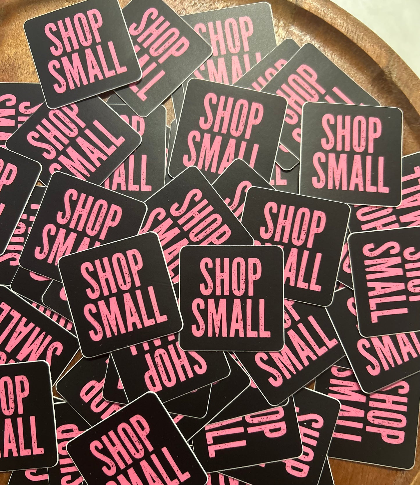 Shop Small pink sticker • distressed