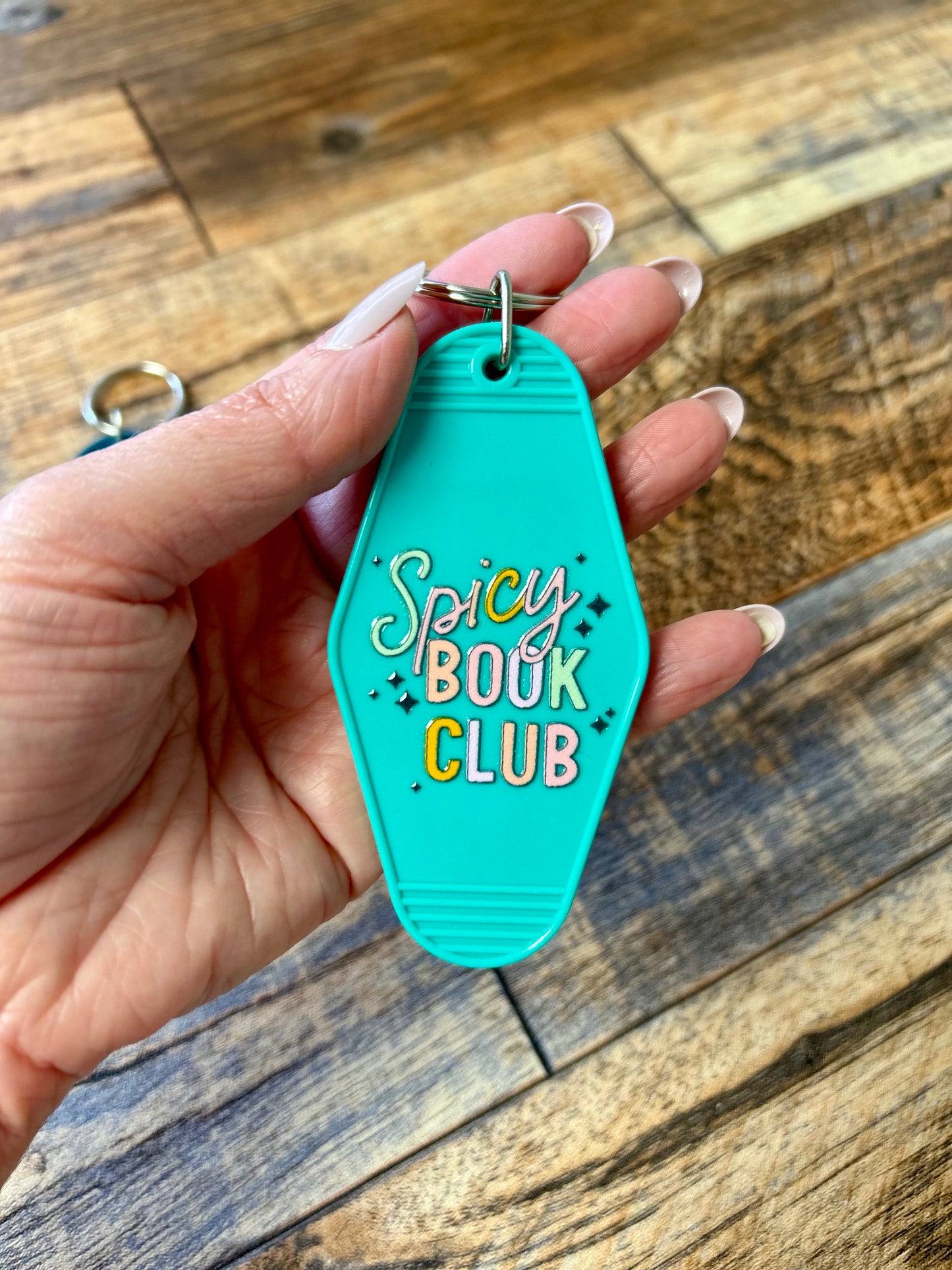 Spicy book club keychain
