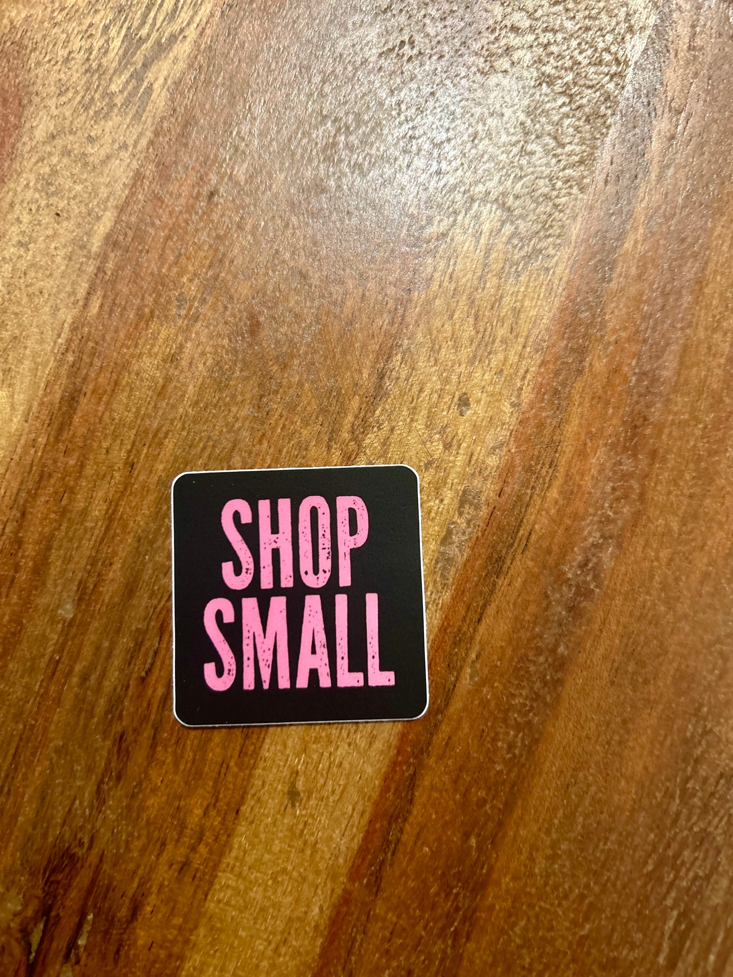 Shop Small pink sticker • distressed