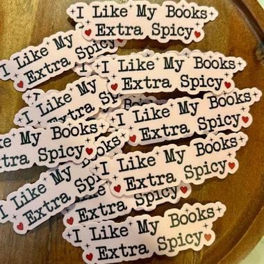 I like my books extra spicy Sticker