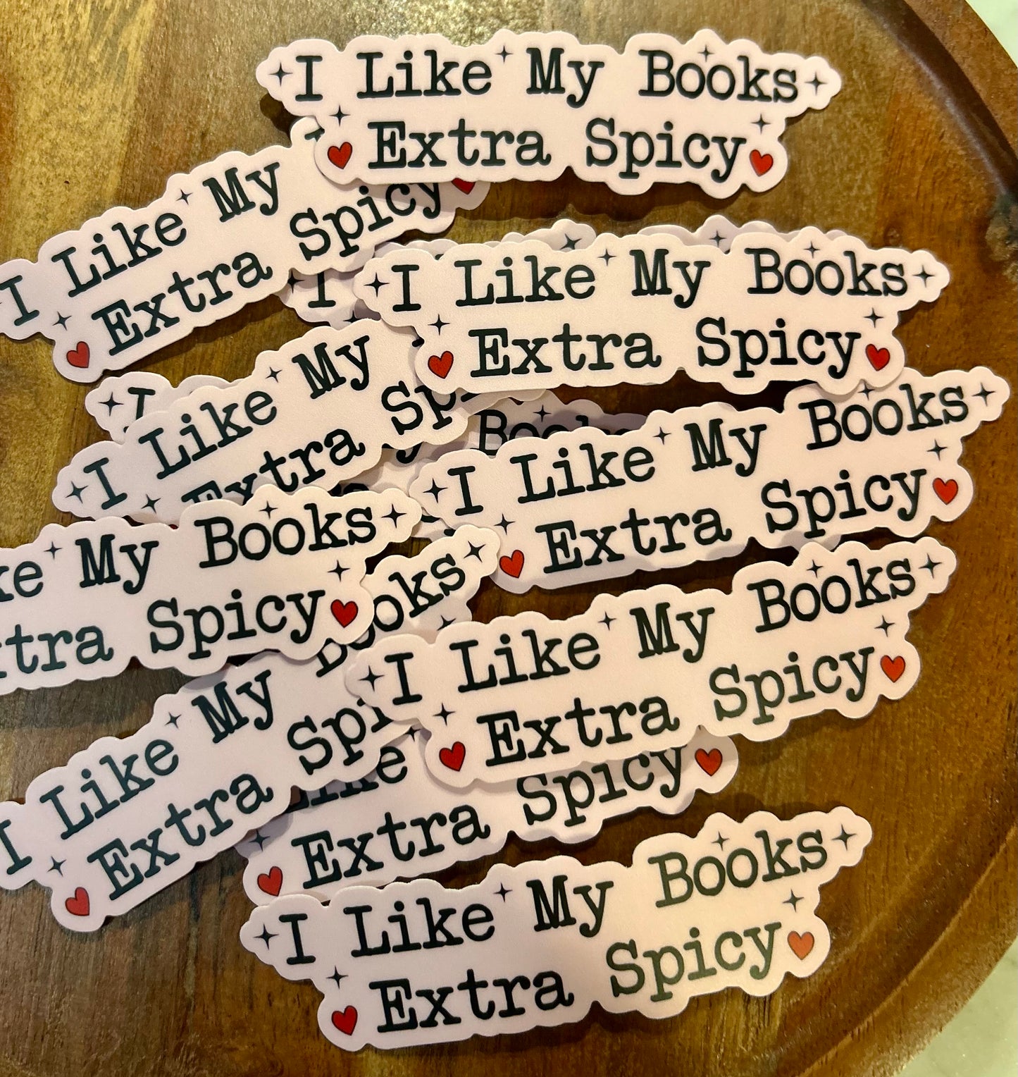 I like my books extra spicy Sticker
