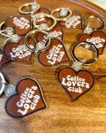 Coffee lovers club keychain • black