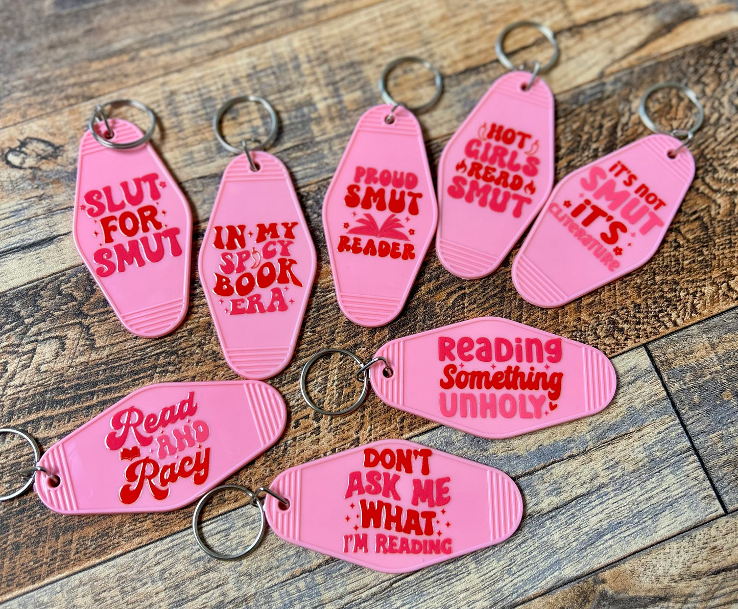Spicy Book Lovers keychains