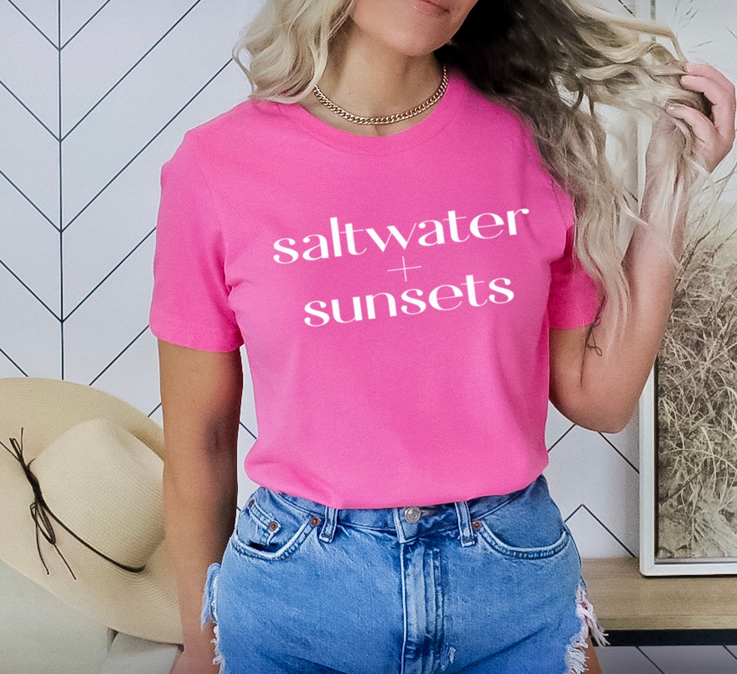 Saltwater + sunsets • bold t-shirt