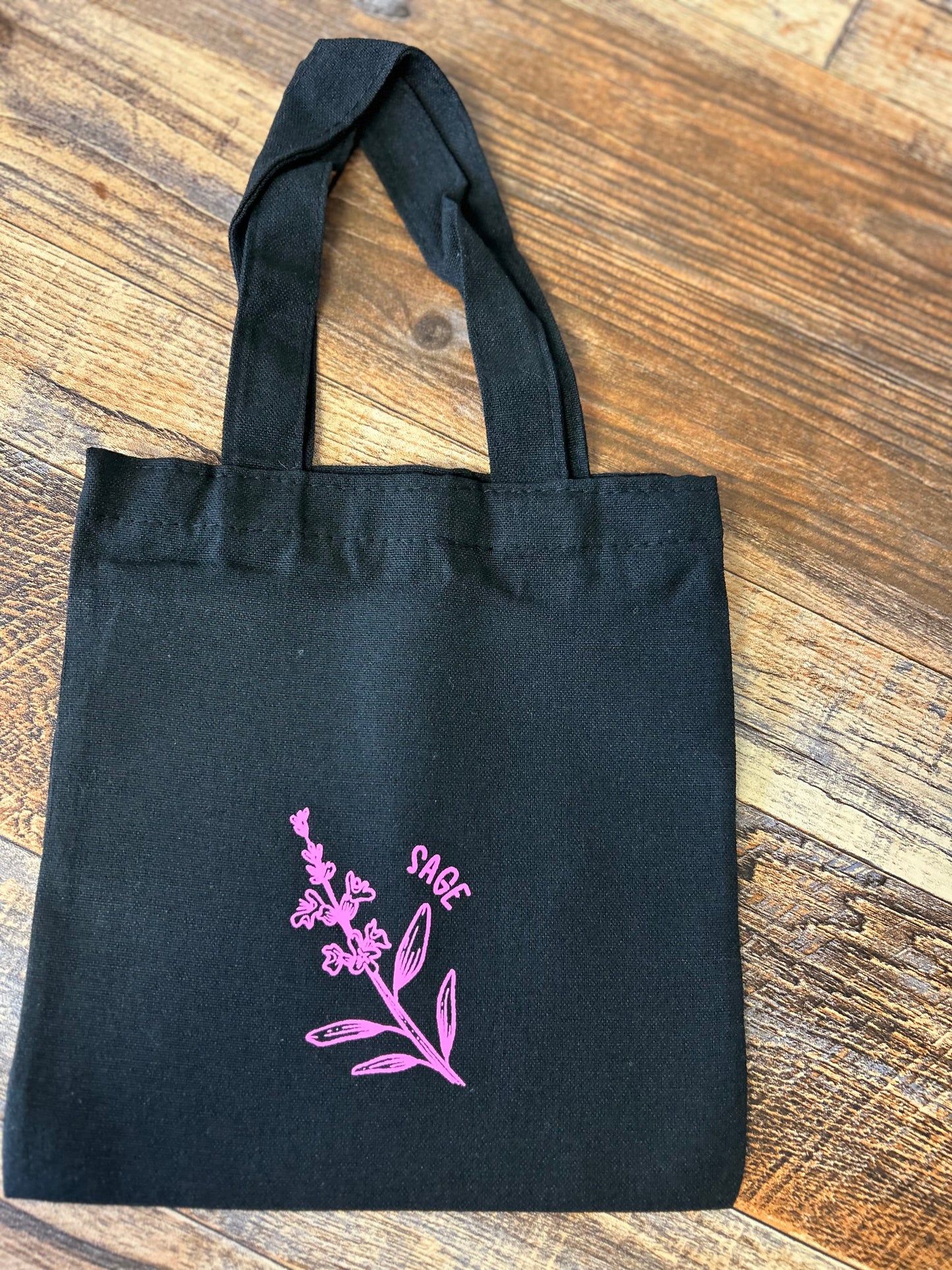 8” Wildflowers - small tote bag