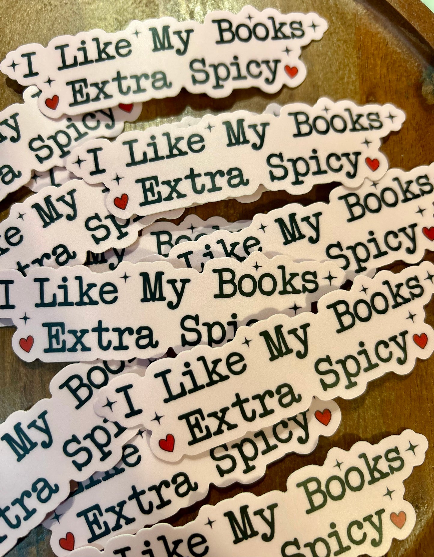 I like my books extra spicy Sticker