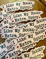 I like my books extra spicy Sticker