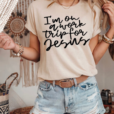 I’m on a work trip for Jesus