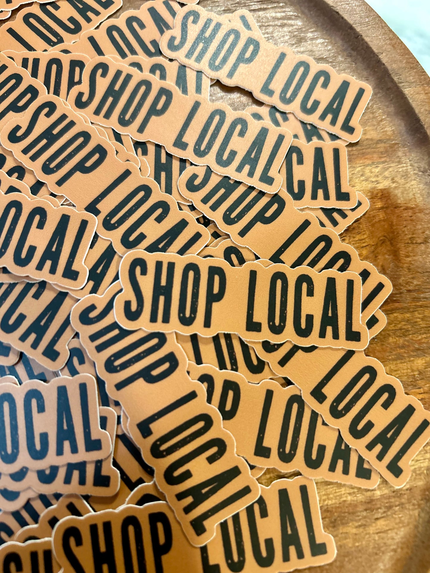 Shop Local Sticker • toasty brown