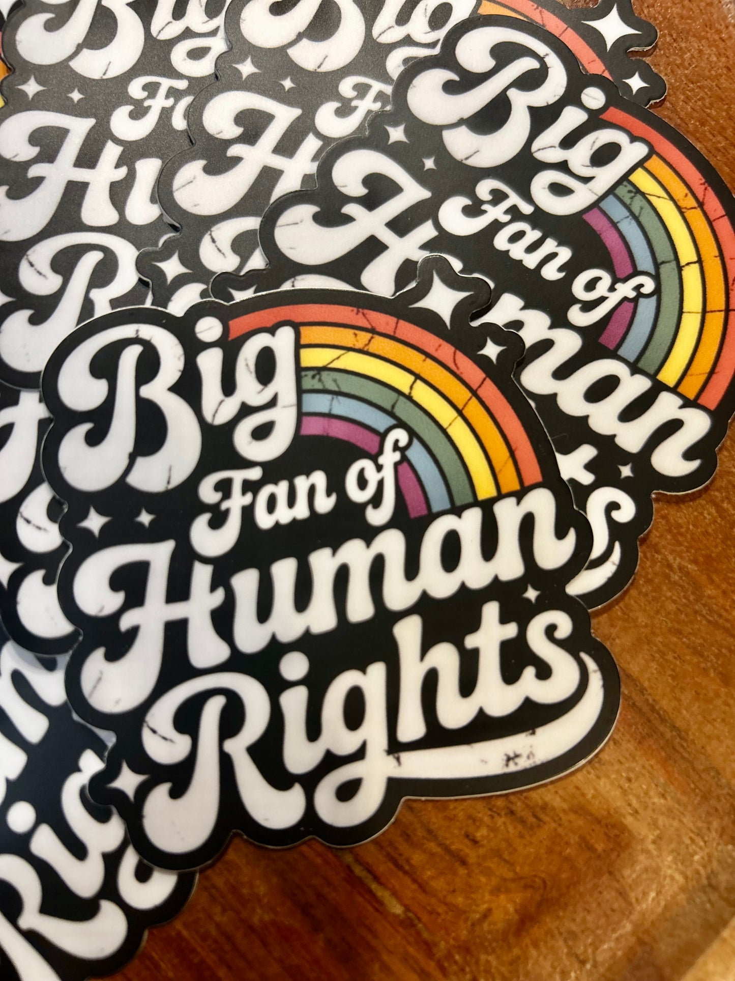 Big fan of Human Rights sticker
