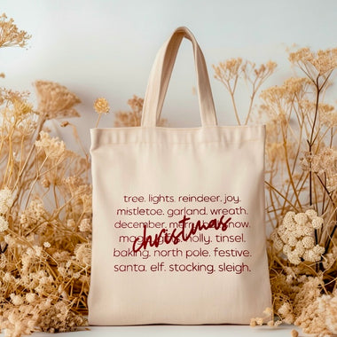 Red Christmas Tote Bag