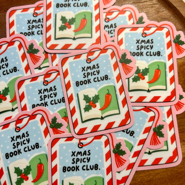 Xmas Spicy Book Club sticker