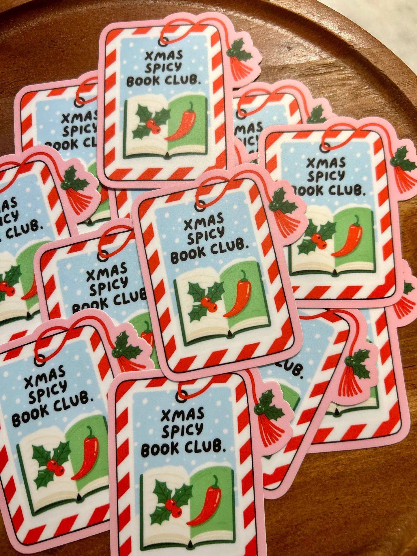 Xmas Spicy Book Club sticker