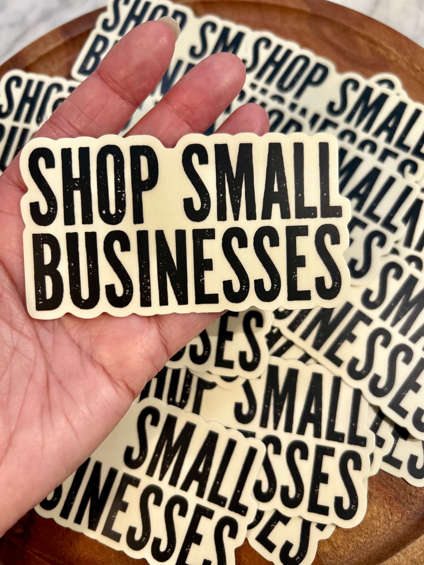 Shop Small Businesses sticker • distressed