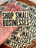 Shop Small Businesses sticker • distressed