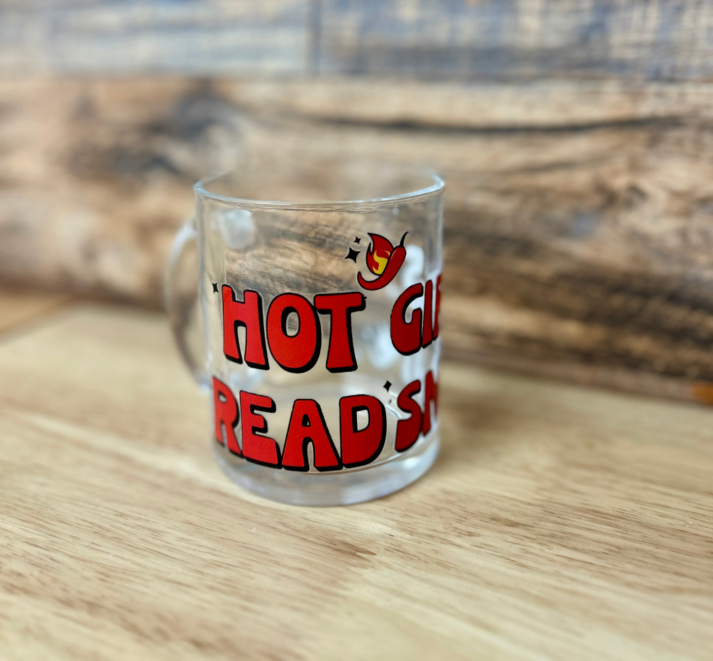 hot girls read smut Glass coffee mug