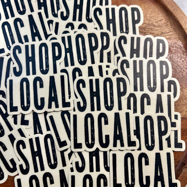 Shop Local sticker • distressed