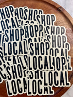Shop Local sticker • distressed