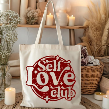 Self Love Club Tote Bag • vintage style