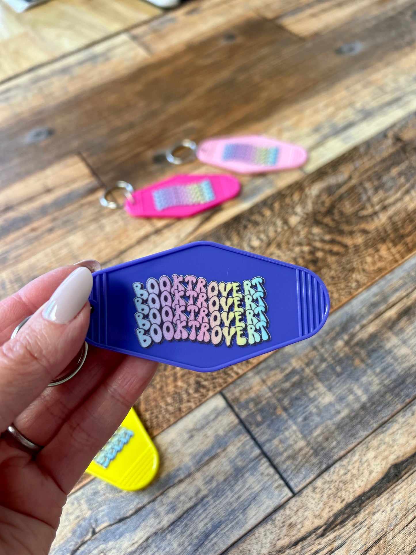 Booktrovert keychain