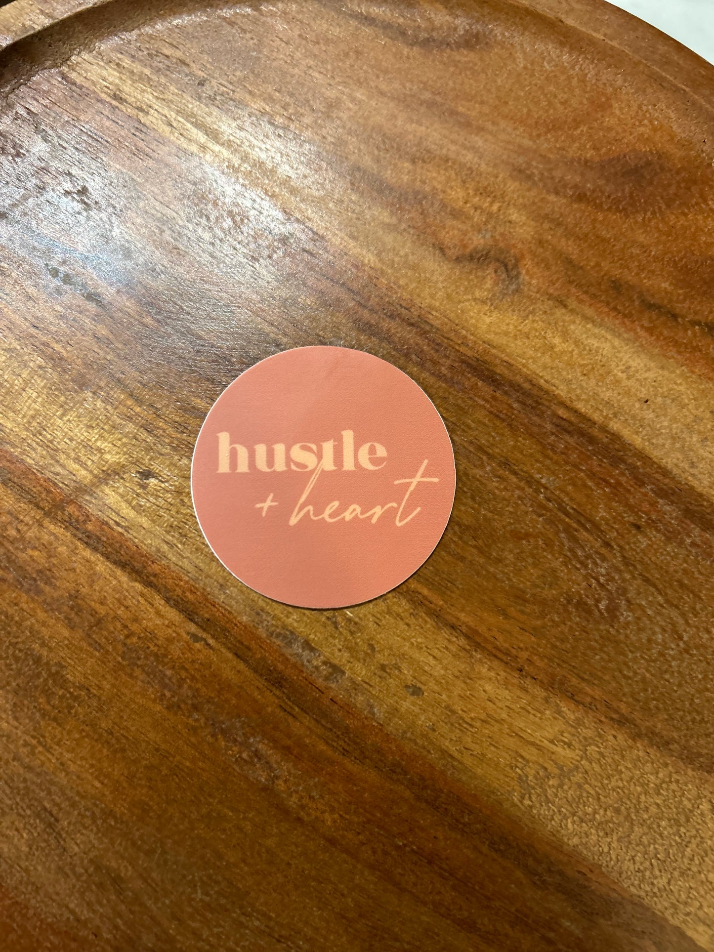 Hustle & Heart sticker