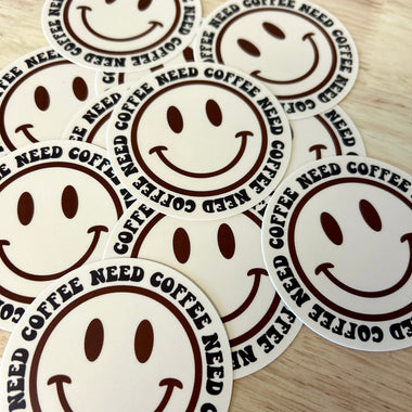 Need Coffee sticker